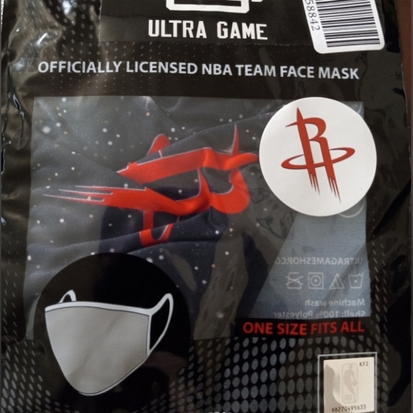 NBA HOUSTON ROCKETS MENS FACE MASK. - Picture 3 of 6